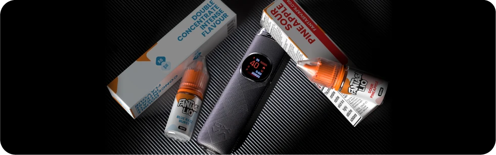 OXVA NeXLIM 2 pod kit paired with Fantasi Liq e-liquid